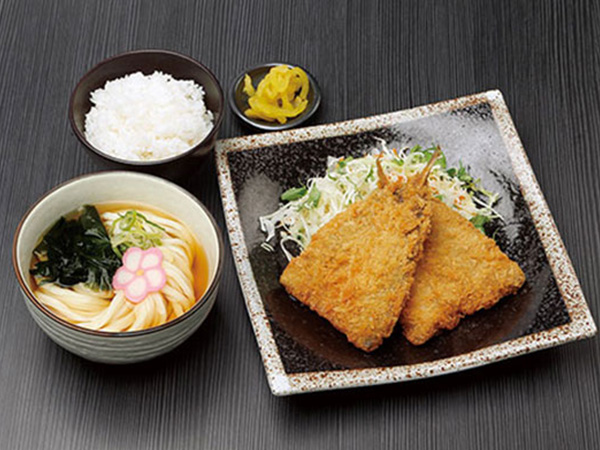 あじフライ定食